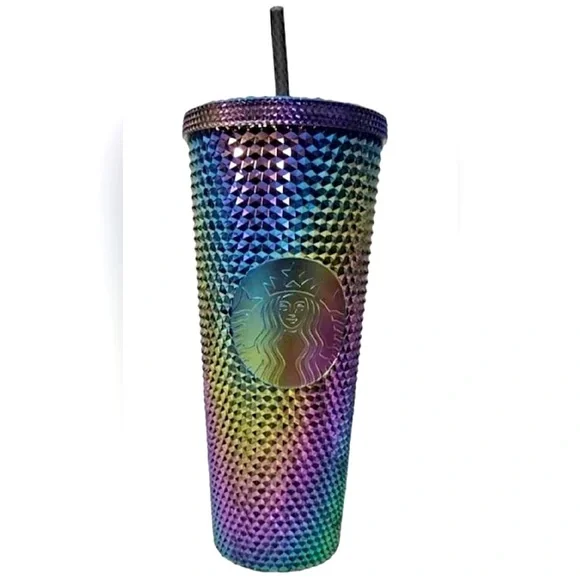 Starbucks Halloween 2023 Oil Slick Rainbow Iridescent Venti Tumbler 24oz - Picture 1 of 5